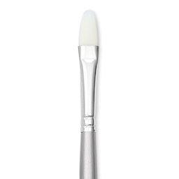 Liquitex Basics Synthetic Brush - Filbert, Long Handle, Size 4, close-up