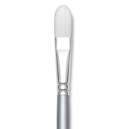Liquitex Basics Synthetic Brush - Filbert, Long Handle, Size 6, close-up