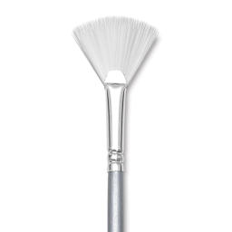 Liquitex Basics Synthetic Brush - Fan, Long Handle, Size 2, close-up