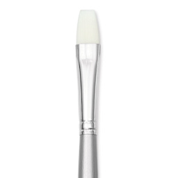 Liquitex Basics Synthetic Brush - Bright, Long Handle, Size 8, close-up