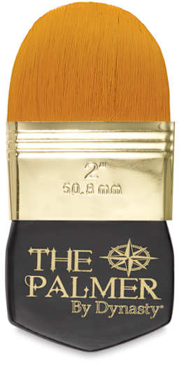 Dynasty Palmer Brush - 2" Filbert brush shown upright