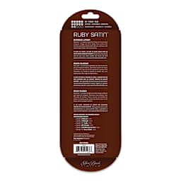 Silver Brush Ruby Satin Synthetic Brushes - Starter, Set of 6, Short Handle (back of package)
