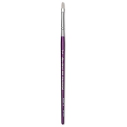 Silver Brush Silver Silk 88 Synthetic Brush - Short Handle, Oval Crescent, Size 1/4"