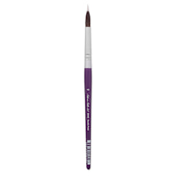 Silver Brush Silver Silk 88 Synthetic Brush - Short Handle, Needle Point Liner, Size 10