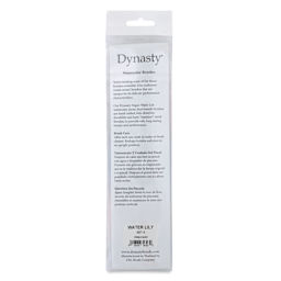 Dynasty Water Lily Watercolor Brushes - Set 4, Set of 4, back of the packaging