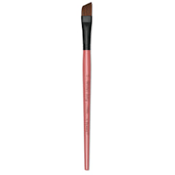 Dynasty Water Lily Watercolor Brush - Short Handle, Angle, Size 1/2"