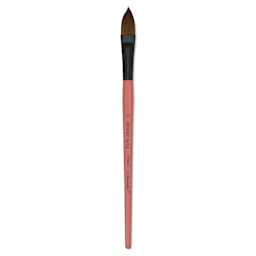 Dynasty Water Lily Watercolor Brush - Short Handle, Cat Tongue, Size 1/2"