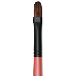 Dynasty Water Lily Watercolor Brush - Short Handle, Filbert, Size 10, close-up