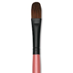 Dynasty Water Lily Watercolor Brush - Short Handle, Filbert, Size 12, close-up