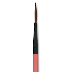 Dynasty Water Lily Watercolor Brush - Short Handle, Liner, Size 2, close-up