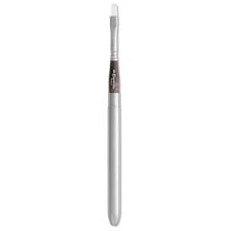 Escoda Perla Toray White Synthetic Travel Brush - Bright, Short Handle, Size 8