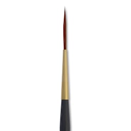 Isabey Isagold Synthetic Brush - Rigger, Short Handle, Size 6, close-up
