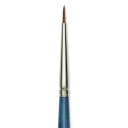 Silver Brush BelleAqua Brush - Round, Short Handle, Size 2/0, close-up