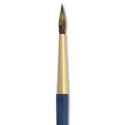 Isabey Isacolor Synthetic Brush - Round, Short Handle, Size 8, close-up