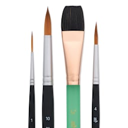 Princeton Watercolor Landscape Brush - Set of 4, close-up