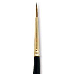 Silver Brush Renaissance Red Sable Brush - Round, Long Handle, Size 3 close up