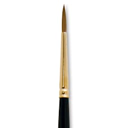 Silver Brush Renaissance Red Sable Brush - Round, Long Handle, Size 6 close up