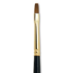 Silver Brush Renaissance Red Sable Brush - Bright, Long Handle, Size 0 close up