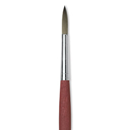 Da Vinci College Synthetic Brush - Round, Long Handle, Size 10 close up