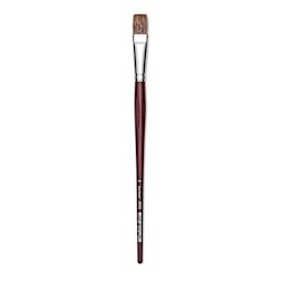 Da Vinci Grigio Synthetic Brush - Flat, Long Handle, Size 20