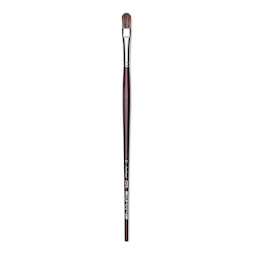 Da Vinci Grigio Synthetic Brush - Filbert, Long Handle, Size 12