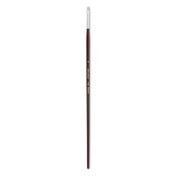 Silver Brush Silverstone Premium White Hog Bristle Brush - Bright, Long Handle, Size 0