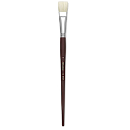 Silver Brush Silverstone Premium White Hog Bristle Brush - Bright, Long Handle, Size 12