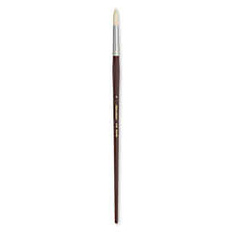 Silver Brush Silverstone Premium White Hog Bristle Brush - Round, Long Handle, Size 6