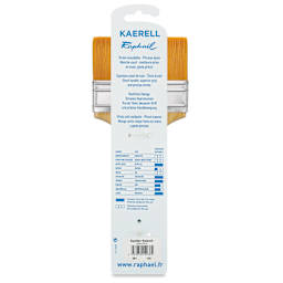 Raphael Kaerell Brush - Mixed Media Flat, Size 100, back of the packaging