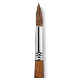 Escoda Versatil Brush - Pointed Round, Size 16, Long Handle close up