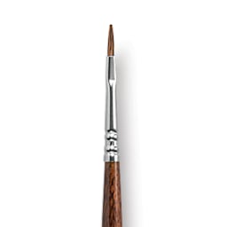 Escoda Versatil Brush - Flat, Size 1, Long Handle close up