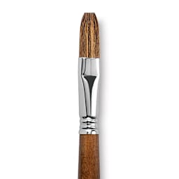 Escoda Versatil Brush - Flat, Size 16, Long Handle close up