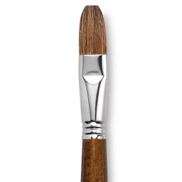 Escoda Versatil Brush - Flat, Size 18, Long Handle close up