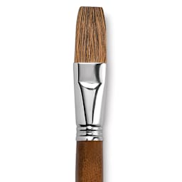 Escoda Versatil Brush - Flat, Size 24, Long Handle close up