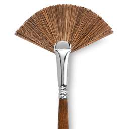 Escoda Versatil Brush - Fan, Size 6, Long Handle close up