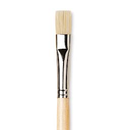 Da Vinci Chuneo Synthetic Hog Bristle Brush - Bright, Size 8 (Close-up)