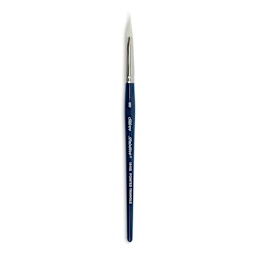 Silver Brush Bristlon Stiff White Synthetic Brush - Triangle, Medium, Short Handle
