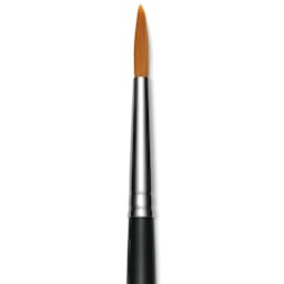 Utrecht Synthetic Sablette Round - Size 6, Short Handle, close-up