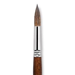 Escoda Versatil Brush - Pointed Round, Size 16, Short Handle close up