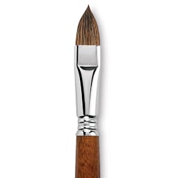 Escoda Versatil Brush - Filbert, Size 16, Short Handle close up