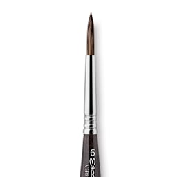 Escoda Versatil Brush - Travel Round, Size 6, Short Handle, close-up
