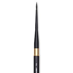 Silver Brush Black Velvet Voyage Brush - Travel Round, Size 2 (close-up)