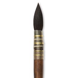 Isabey Vintage Siberian Blue Squirrel Brush - Quill Mop, Size 6