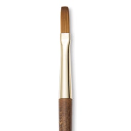 Isabey Vintage Isaqua Synthetic Brush - Long Flat, Size 2, Short Handle