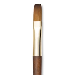 Isabey Vintage Isaqua Synthetic Brush - Long Flat, Size 6, Short Handle