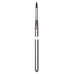Escoda Último Synthetic Squirrel Brush - Travel Round, Size 10 (handle separated from cap)