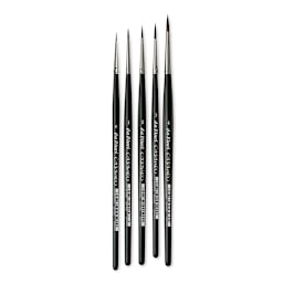Da Vinci Casaneo Synthetic Squirrel Watercolor Brushes - Rounds, Set of 5, Short Handle