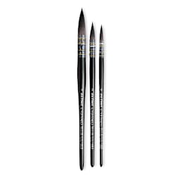 Da Vinci Casaneo Synthetic Squirrel Watercolor Brush - Quills, Set of 3, Short Handle