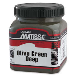 Matisse Background Colors Acrylic Paint - Olive Green Deep, 250 ml