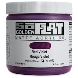 Golden SoFlat Matte Acrylic Paint - Red Violet, 473 ml, Jar
